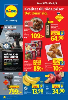 Lidl erbjudanden - Förhandsvisning av reklamblad från butik Lidl aktuell från 31/08/2026