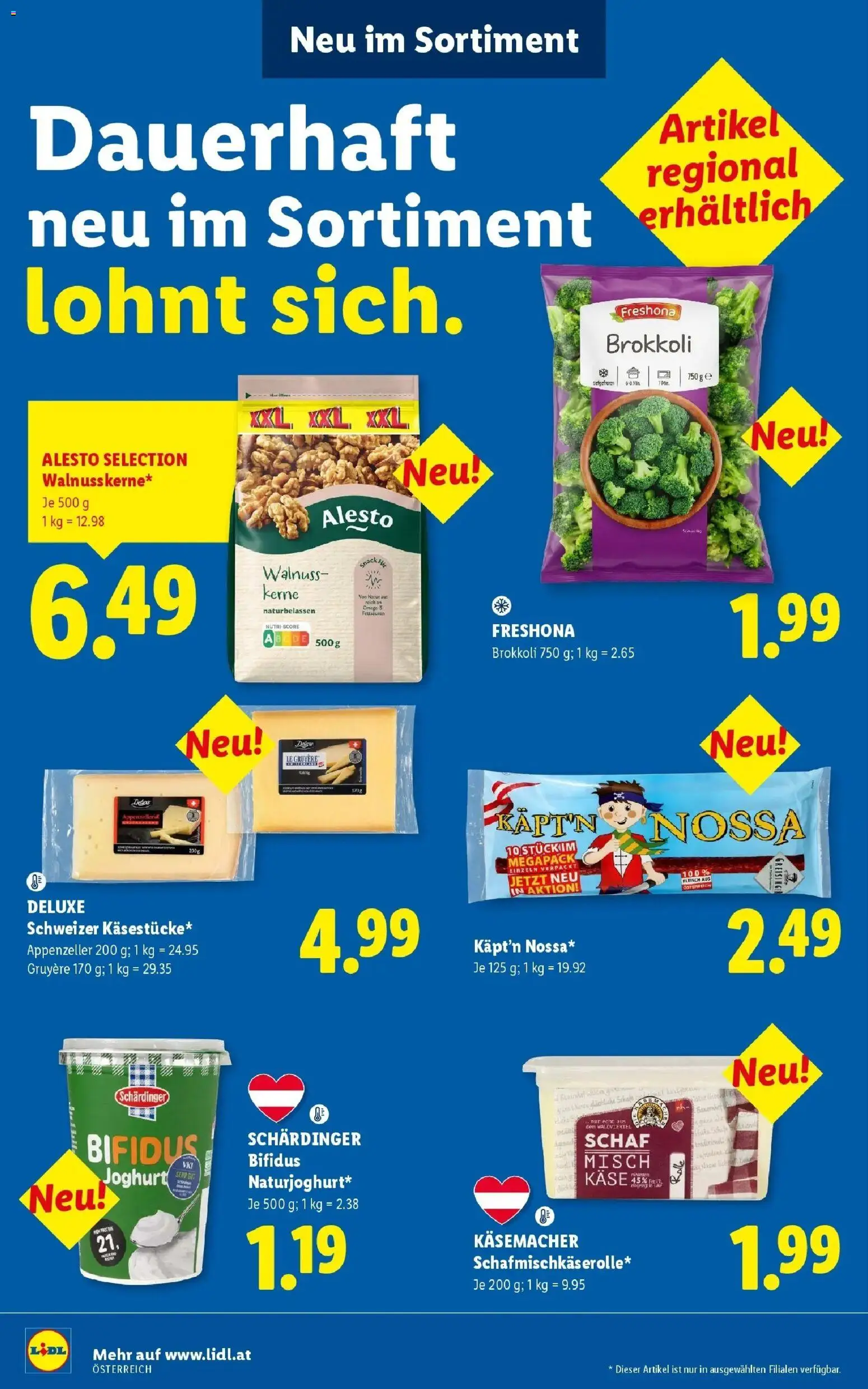 Lidl Flugblatt - Wien ab 13.09.2026 - Angebote ab donnerstag | Seite: 47 | Produkte: Käse, Joghurt, Brokkoli