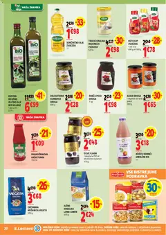 E.leclerc katalog akcije – veljaven od 30.09.2026 | Stran: 20 | Izdelki: Olive, Juhe, Majoneza, Pesa