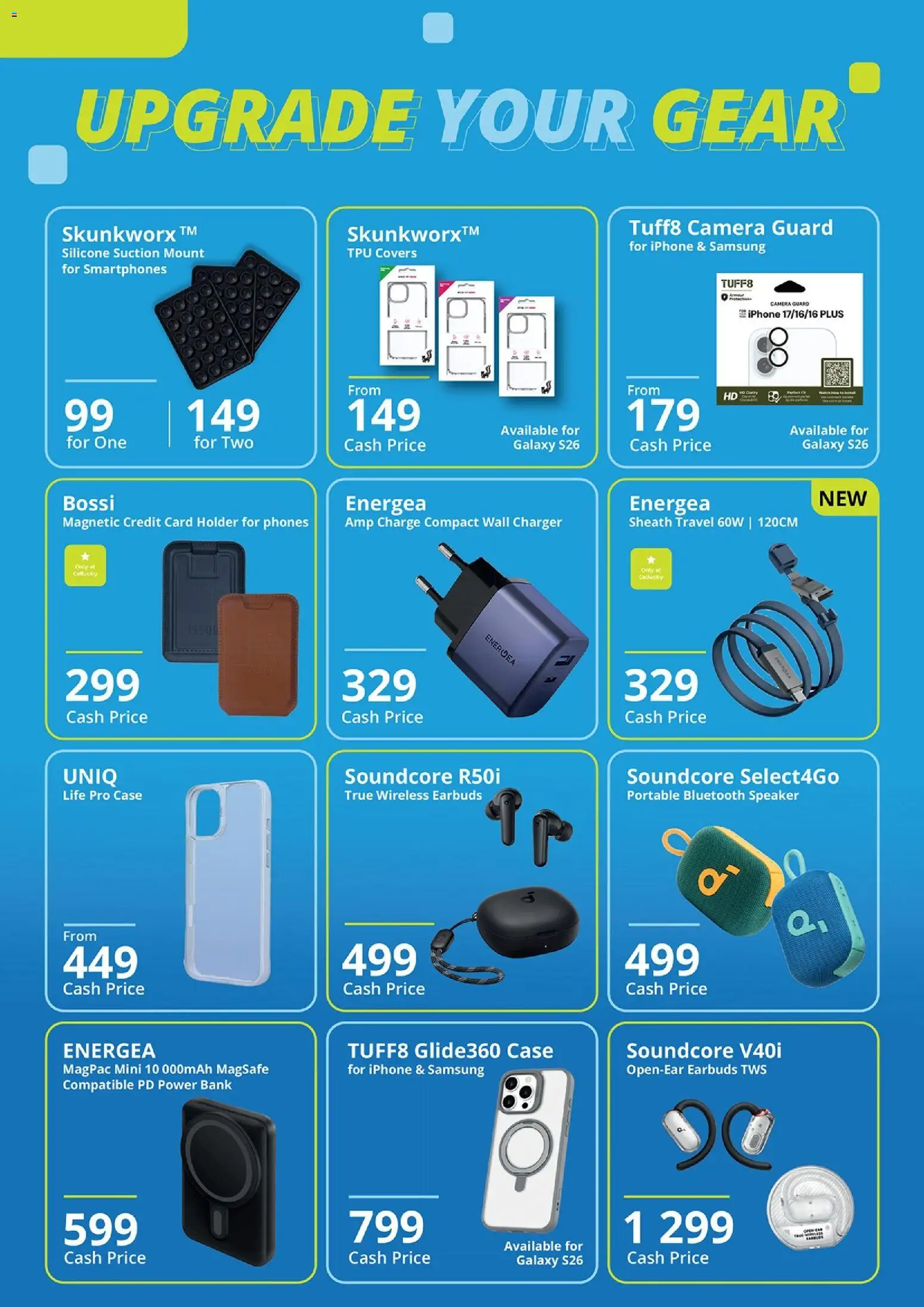 New Cellucity catalogue – valid from 07.05.2026 | Page: 4 | Products: Camera, Speaker, Charger, Silicone