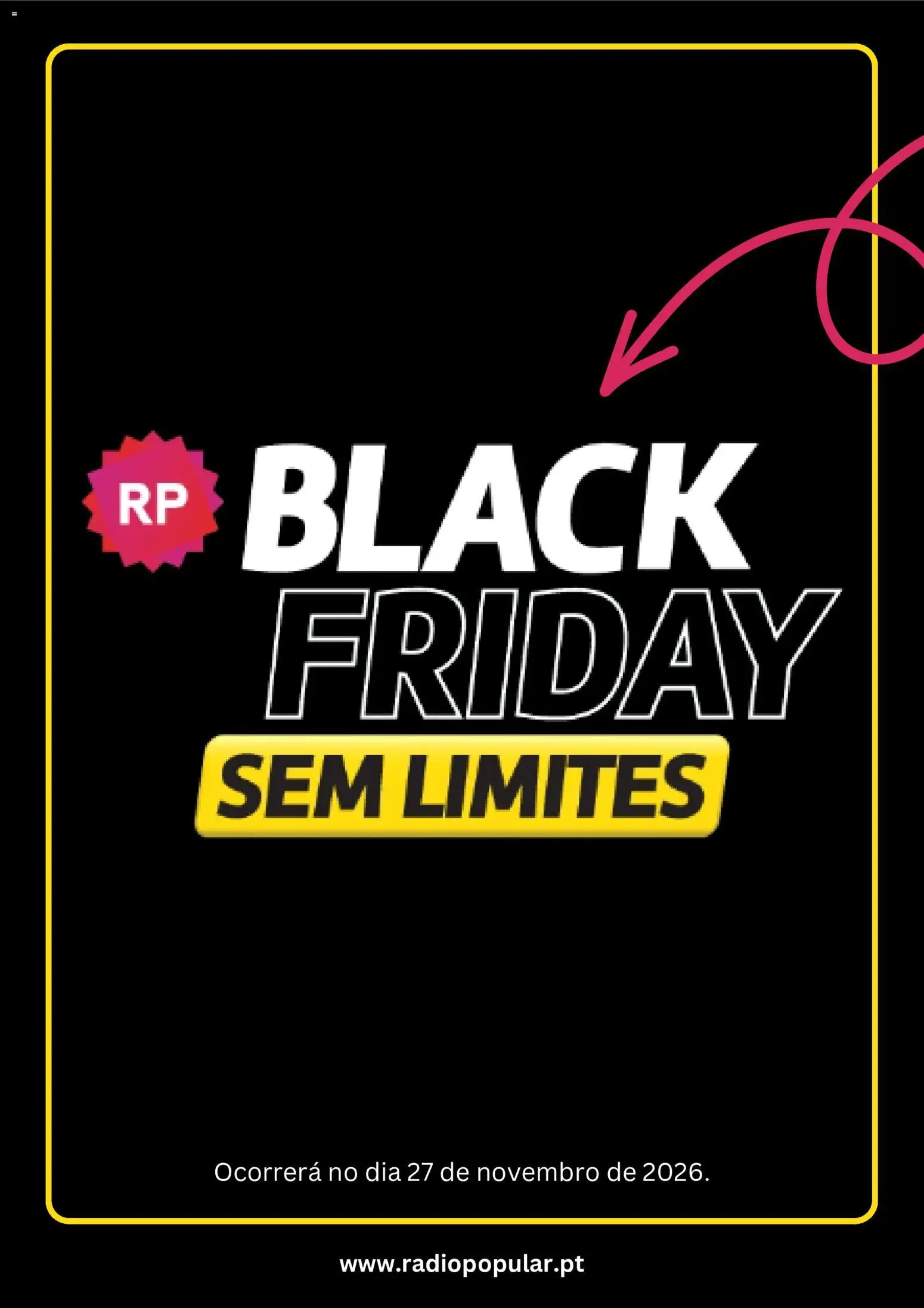Radio Popular Black Friday aviso │ válido de 27/11/2026 | Página: 1