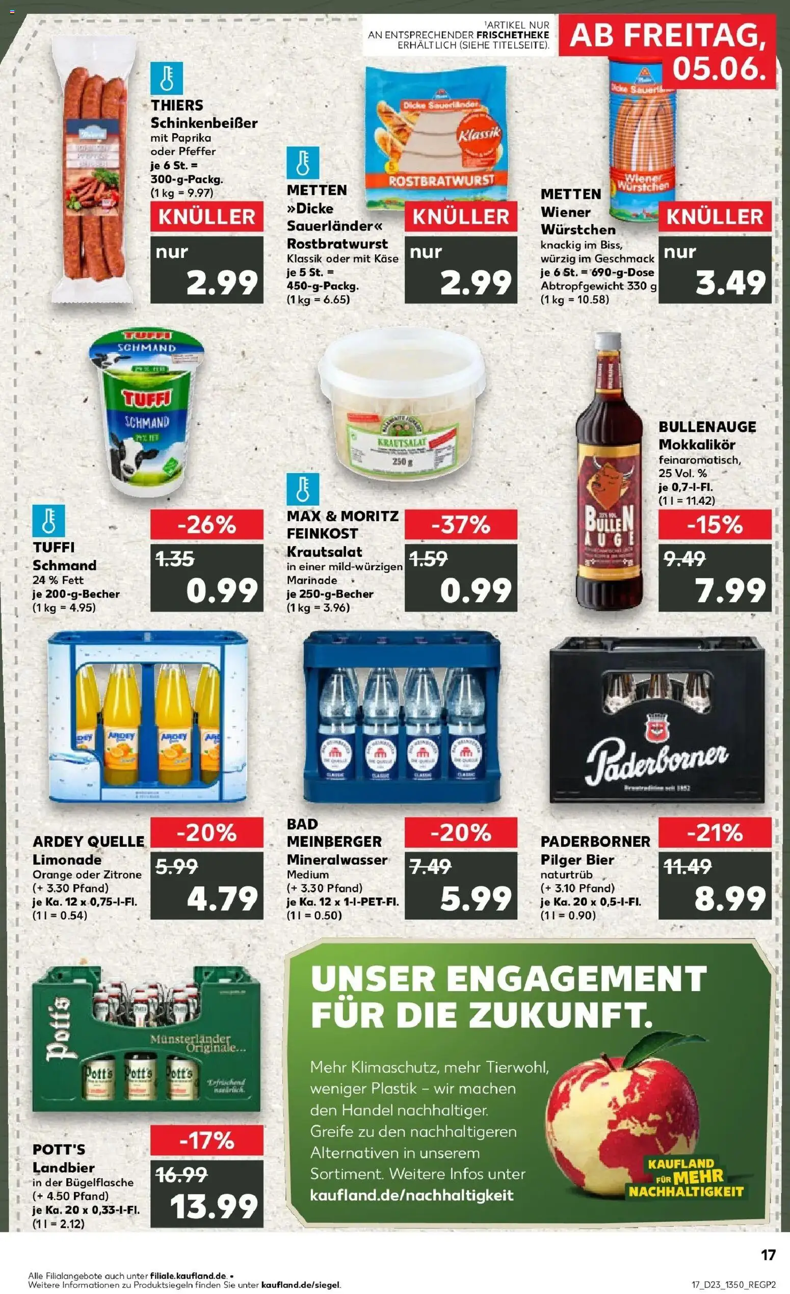 Kaufland Prospekt Arnsberg – gültig ab 01.06.2026 | Seite: 24 | Produkte: Wiener wurstchen, Bier, Paprika, Zitrone