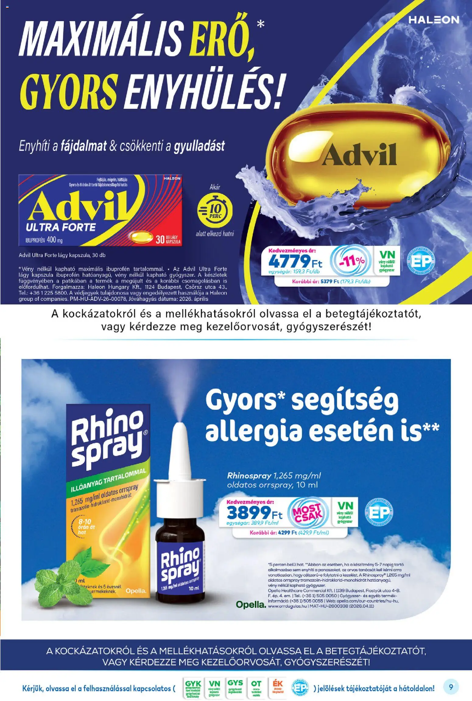 Gyöngy Patikák akciós ujság - amely érvényes a következő dátumtól: 01.06.2026 | Oldal: 9