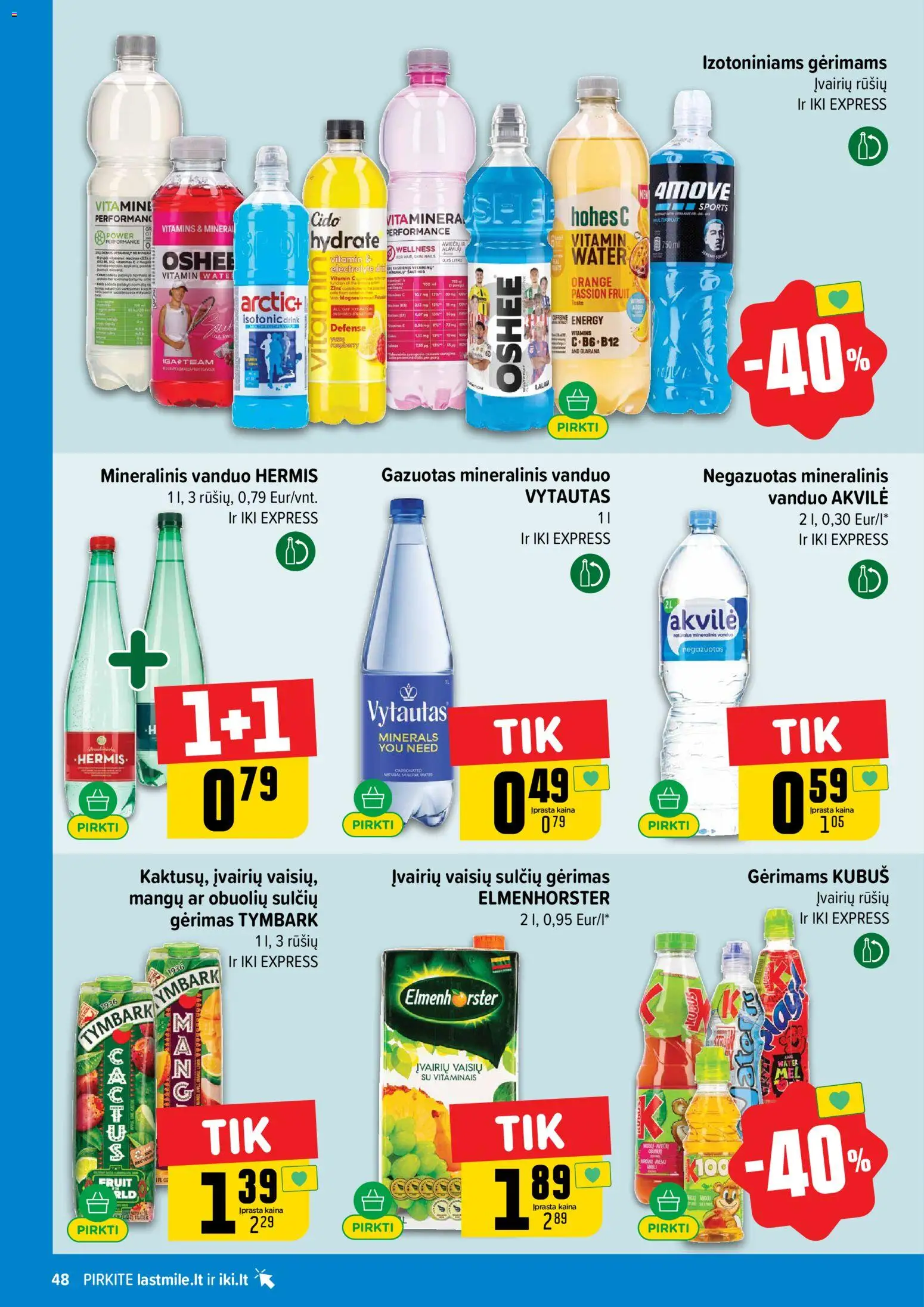 IKI akcijos nuo 2026.08.17 | Puslapis: 48 | Prekių: Vanduo, Mineralinis vanduo