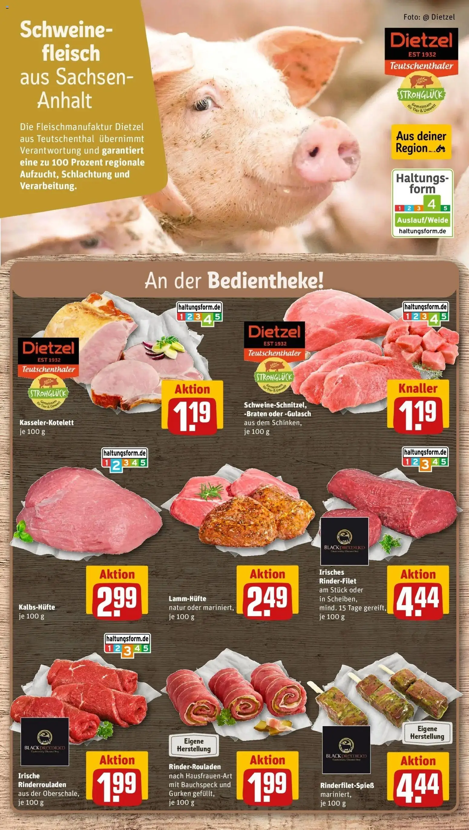 REWE Prospekt ab 28.09.2026 zum Blättern » Angebote | Seite: 18 | Produkte: Rinderrouladen, Rinderfilet, Fleisch, Gurken
