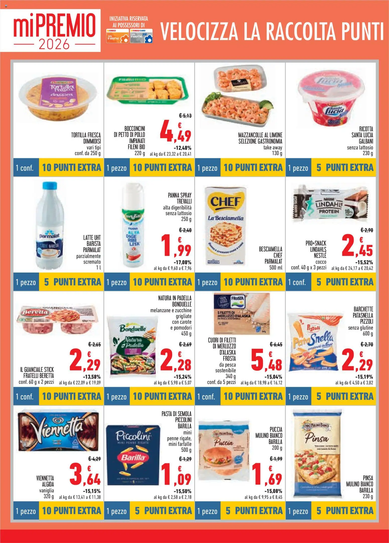 Volantino Conad del 16/07/2026 | Pagina: 6 | Prodotti: Merluzzo, Pasta, Pesca, Cocco