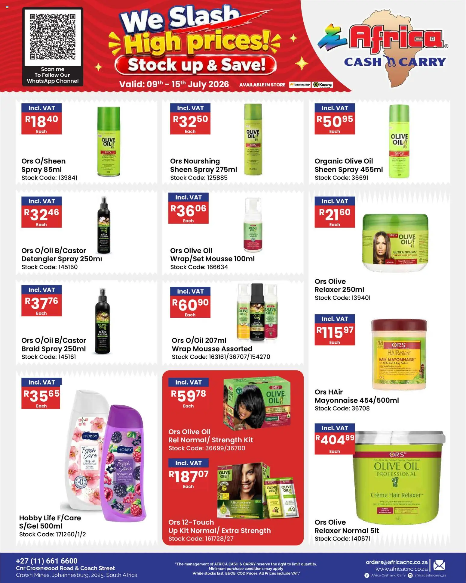 New Africa Cash & Carry catalogue – valid from 09/07/2026 | Page: 77 | Products: Detergente líquido, Shower, Fruit, Relaxer