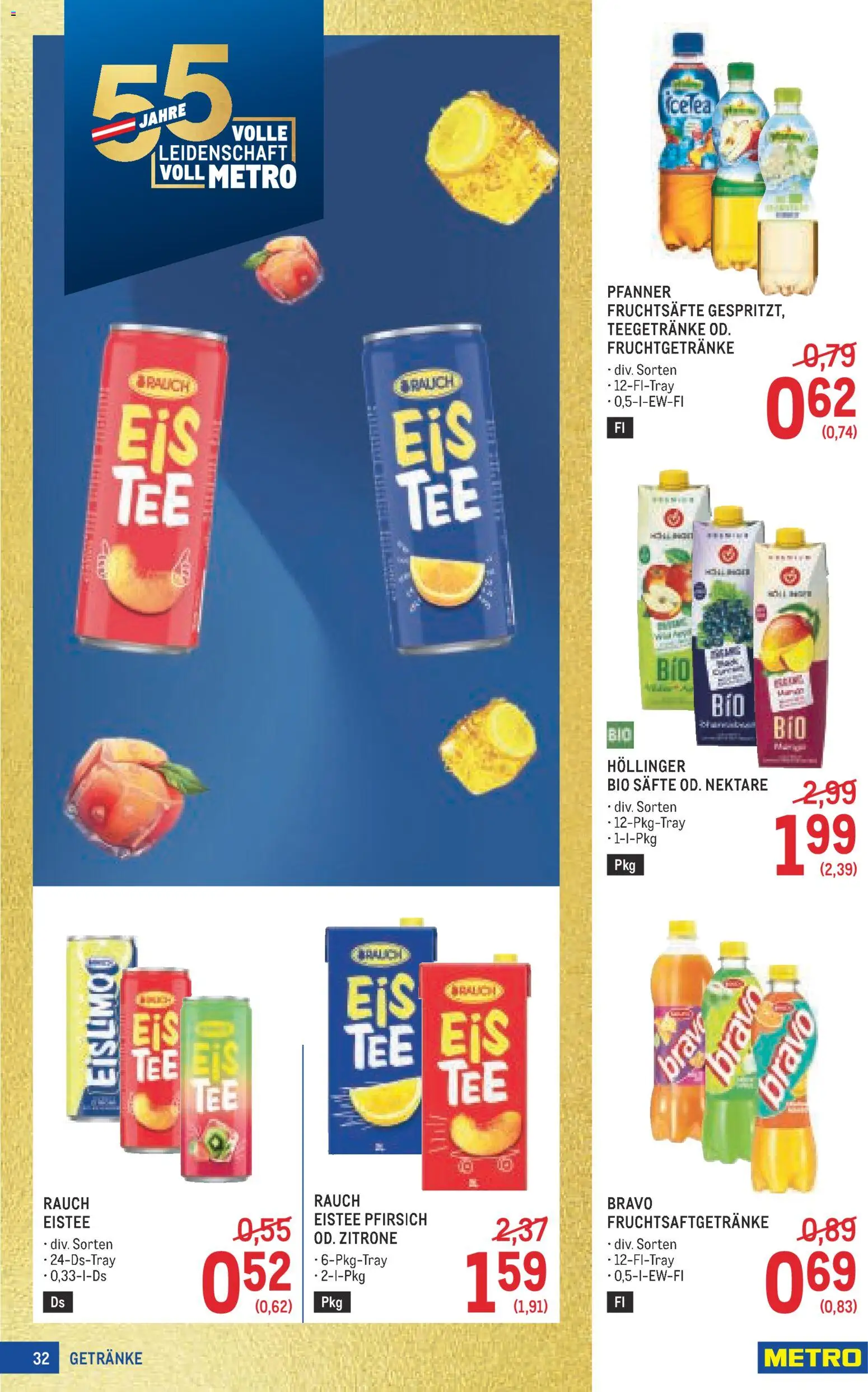 Metro angebote Profi gültig ab 09.07.2026 | Seite: 32 | Produkte: Eis, Zitrone, Pfirsich, Tee