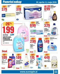 Eurospin katalog akcije – veljaven od 30.04.2026 | Stran: 7 | Izdelki: Pomivalni stroj, Kos, Detergent, Cistilo za pomivalni stroj