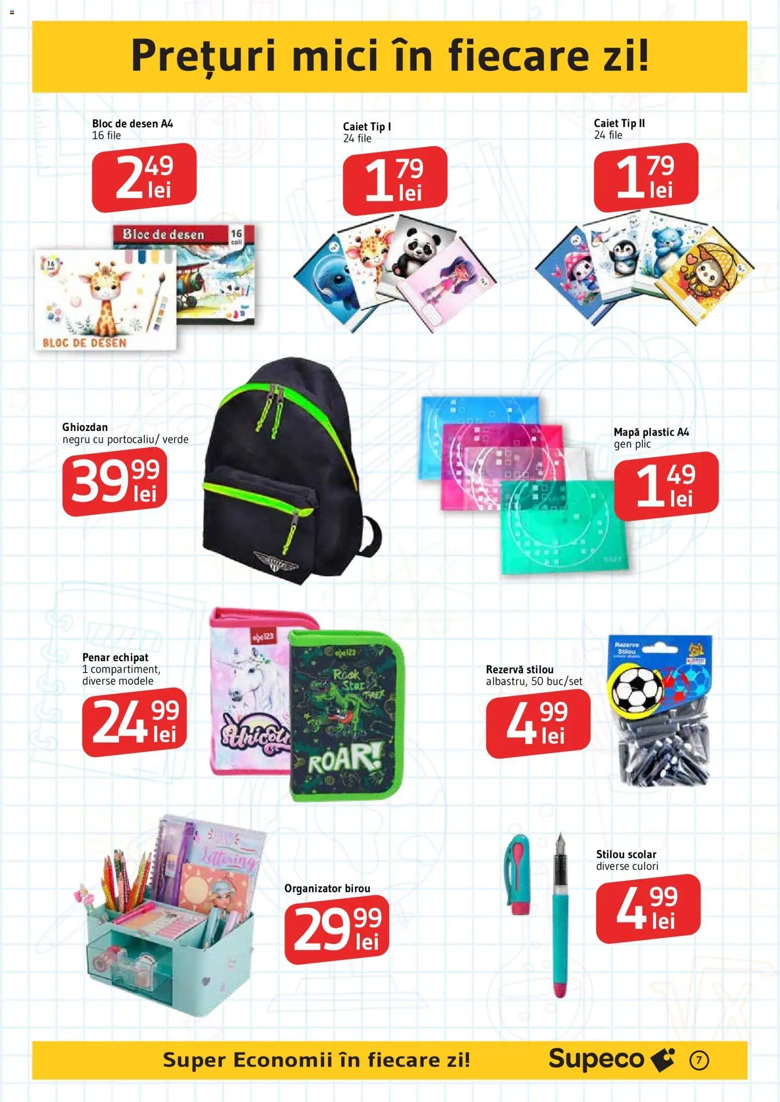 Noul catalog Supeco – valabil de la 20.08.2026 | Pagină: 7 | Produse: Birou, Mici, Organizator, Tip