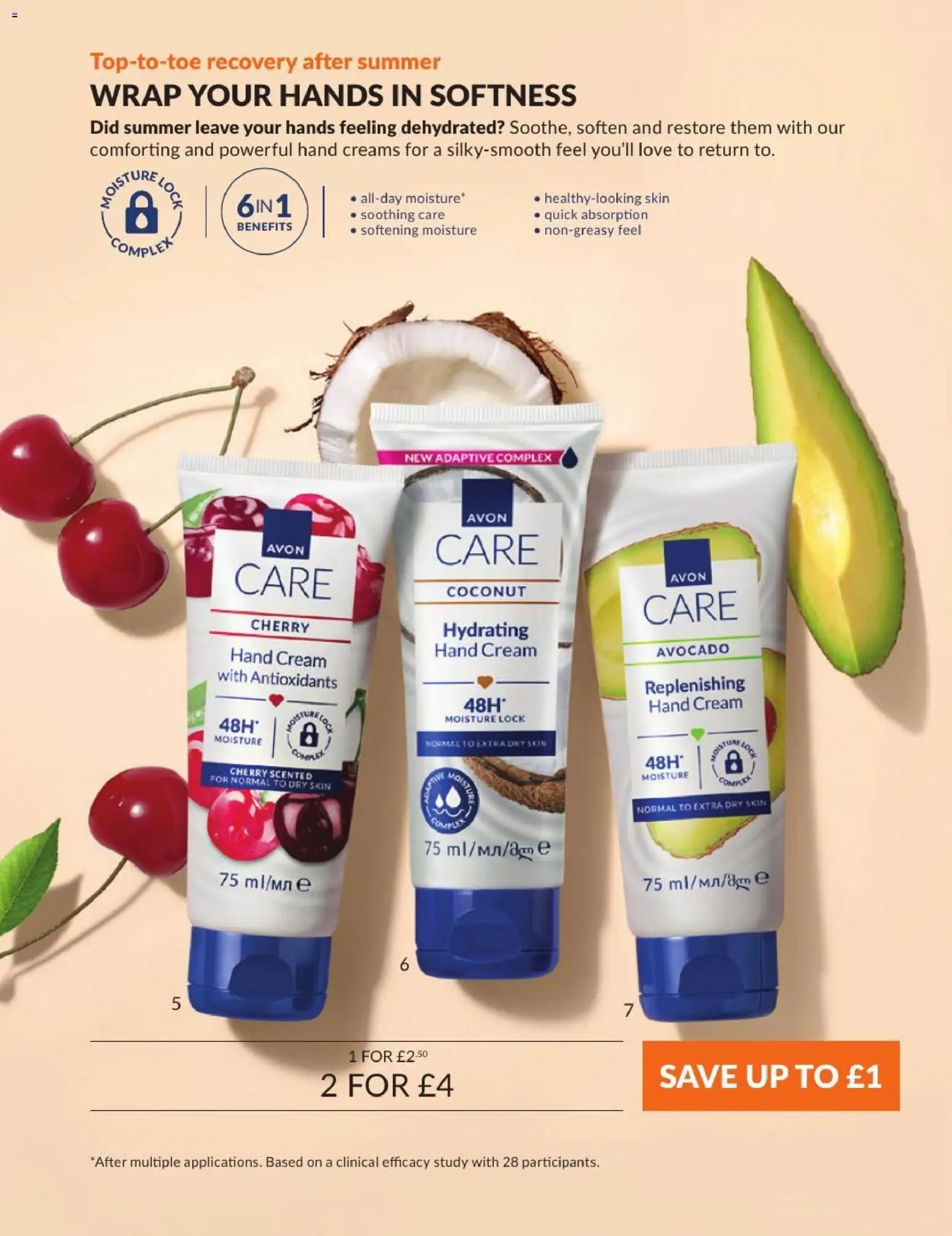 {H1} | Page: 163 | Products: Avocado, Hand cream, Cream, Coconut