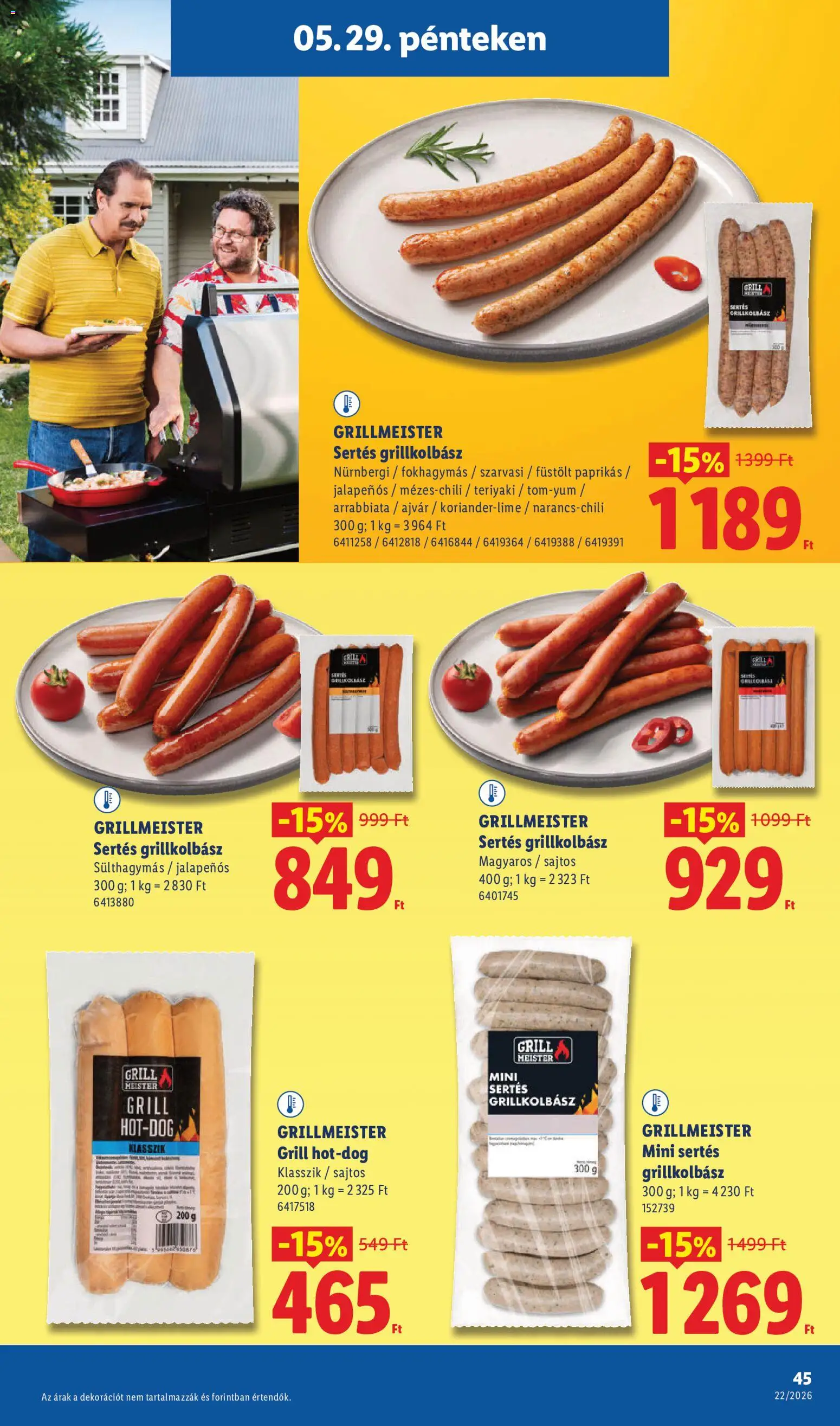 Lidl akciós ujság - amely érvényes a következő dátumtól: 28.05.2026 | Oldal: 45