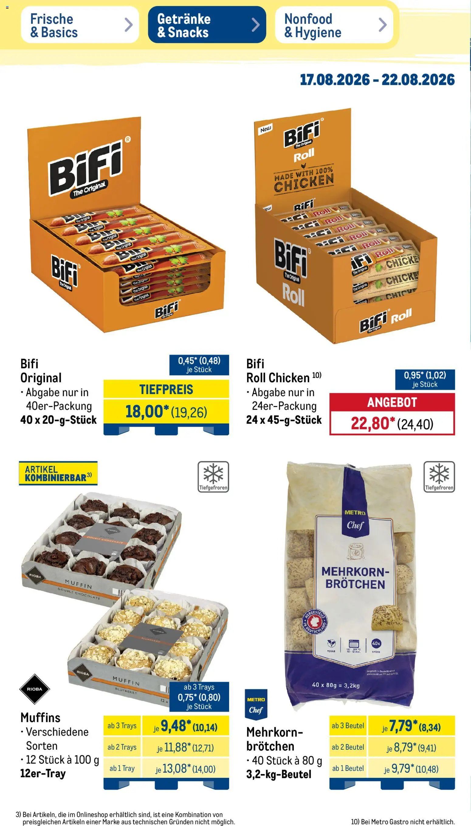 Metro Prospekt – gültig ab 17.08.2026 | Seite: 38 | Produkte: Öl, Bifi