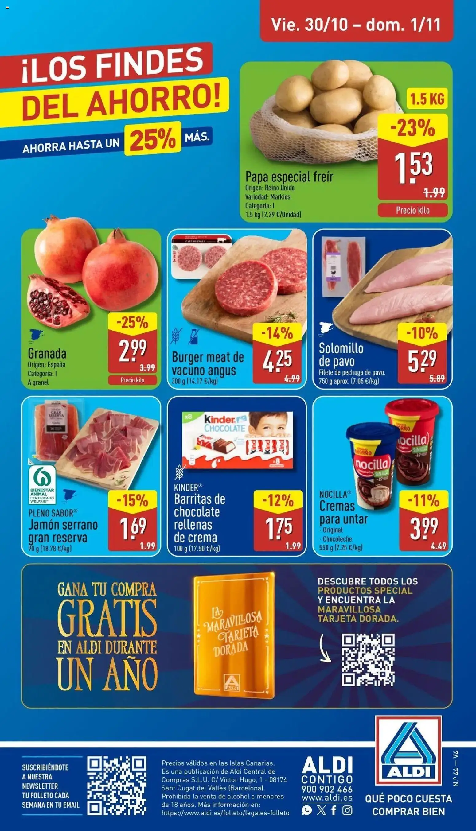 Aldi - Qué poco cuesta comprar bien │ válido desde el 26/10/2026 | Página: 32 | Productos: Jamón serrano, Jamón, Granada, Filete