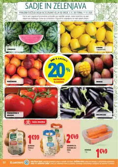 E.leclerc katalog akcije – veljaven od 05.08.2026 | Stran: 12 | Izdelki: Paradiznik, Krompir, Zelenjava, Sadje