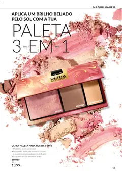 Pré-visualização Catálogo Avon Campanha 10 válido de 01/10/2026 | Página: 53 | Produtos: Bronzeador, Blush, Maquilhagem, Bronzer