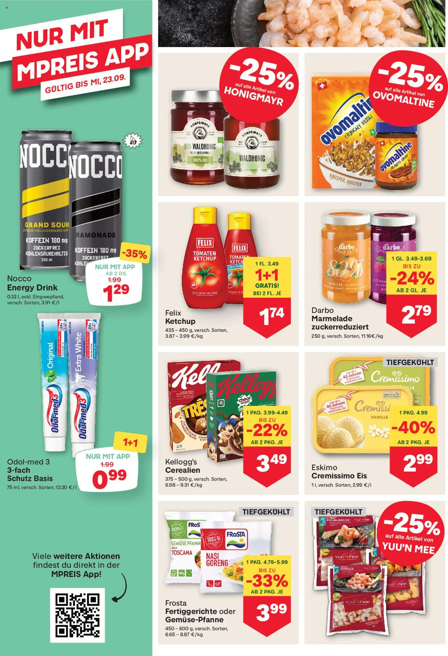 MPREIS Flugblatt gültig ab 17.09.2026 | Seite: 8 | Produkte: Zucker, Fertiggerichte, Vanille, Tomaten