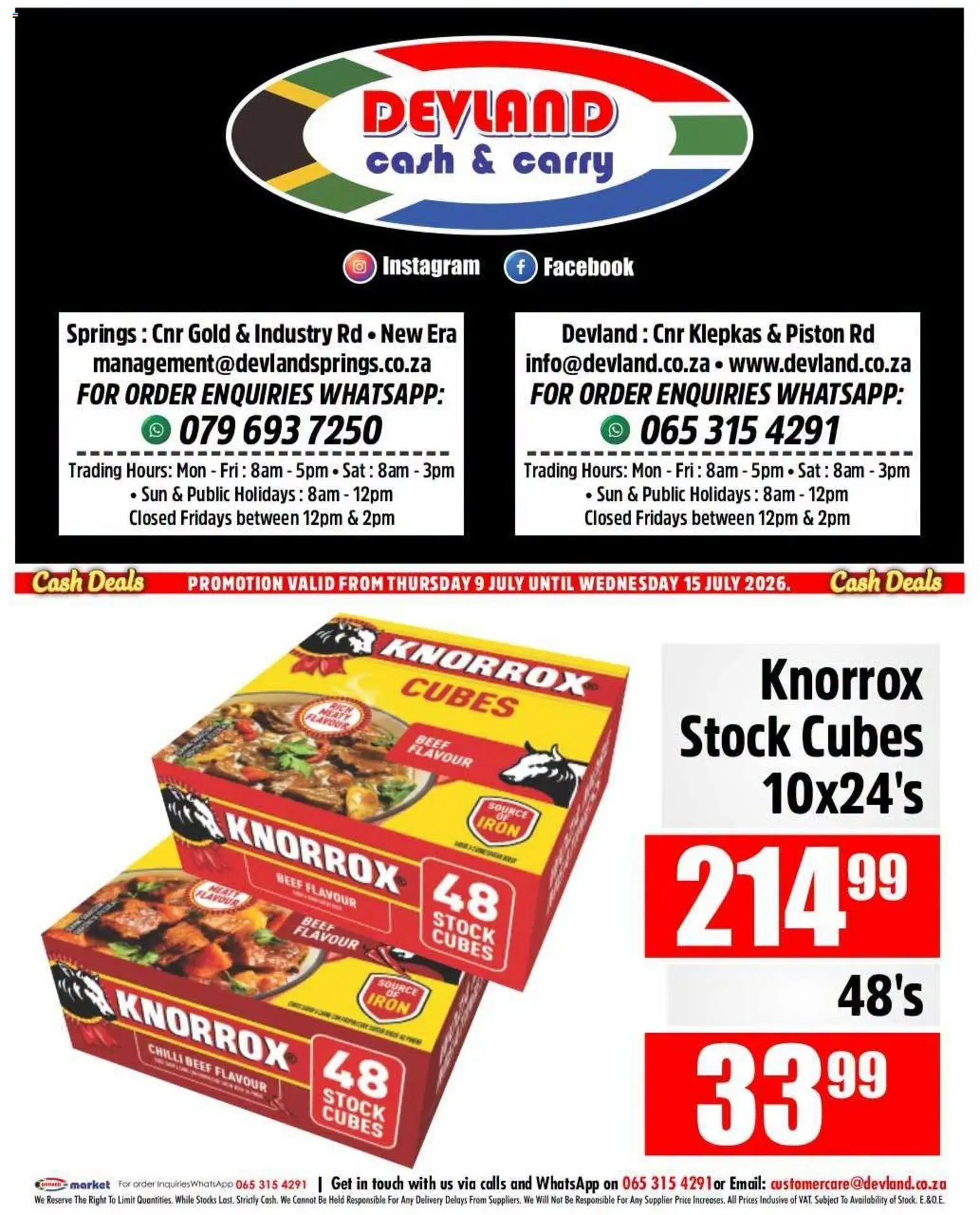 New Devland catalogue – valid from 09/07/2026 | Page: 2 | Products: Iron, Beef, Stock, Chilli