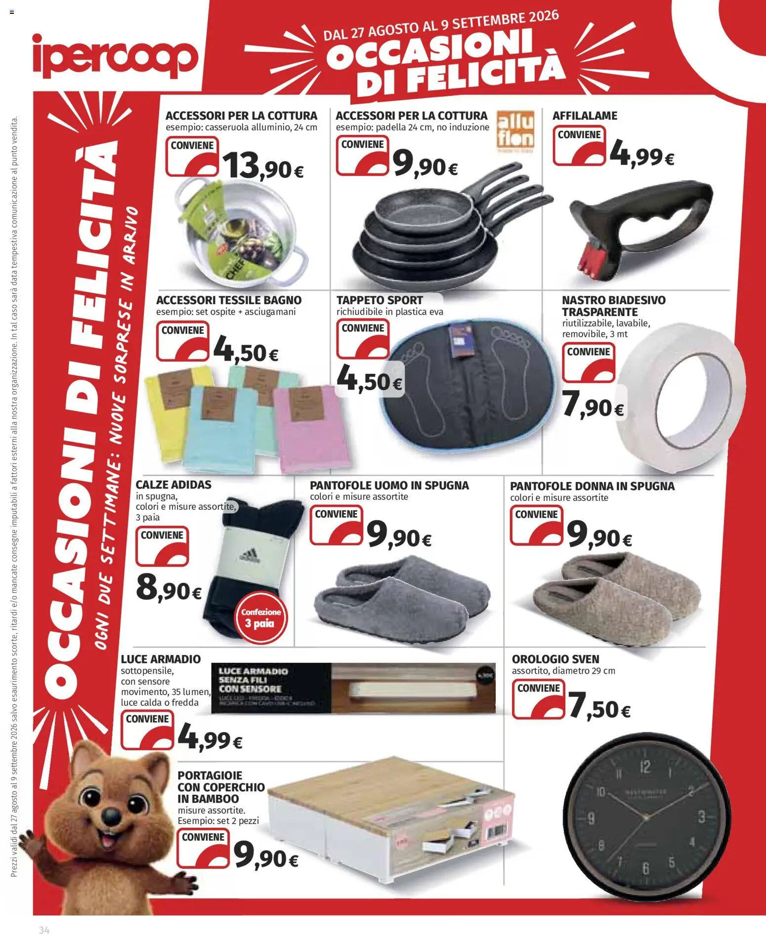 Volantino COOP del 27/08/2026 | Pagina: 34
