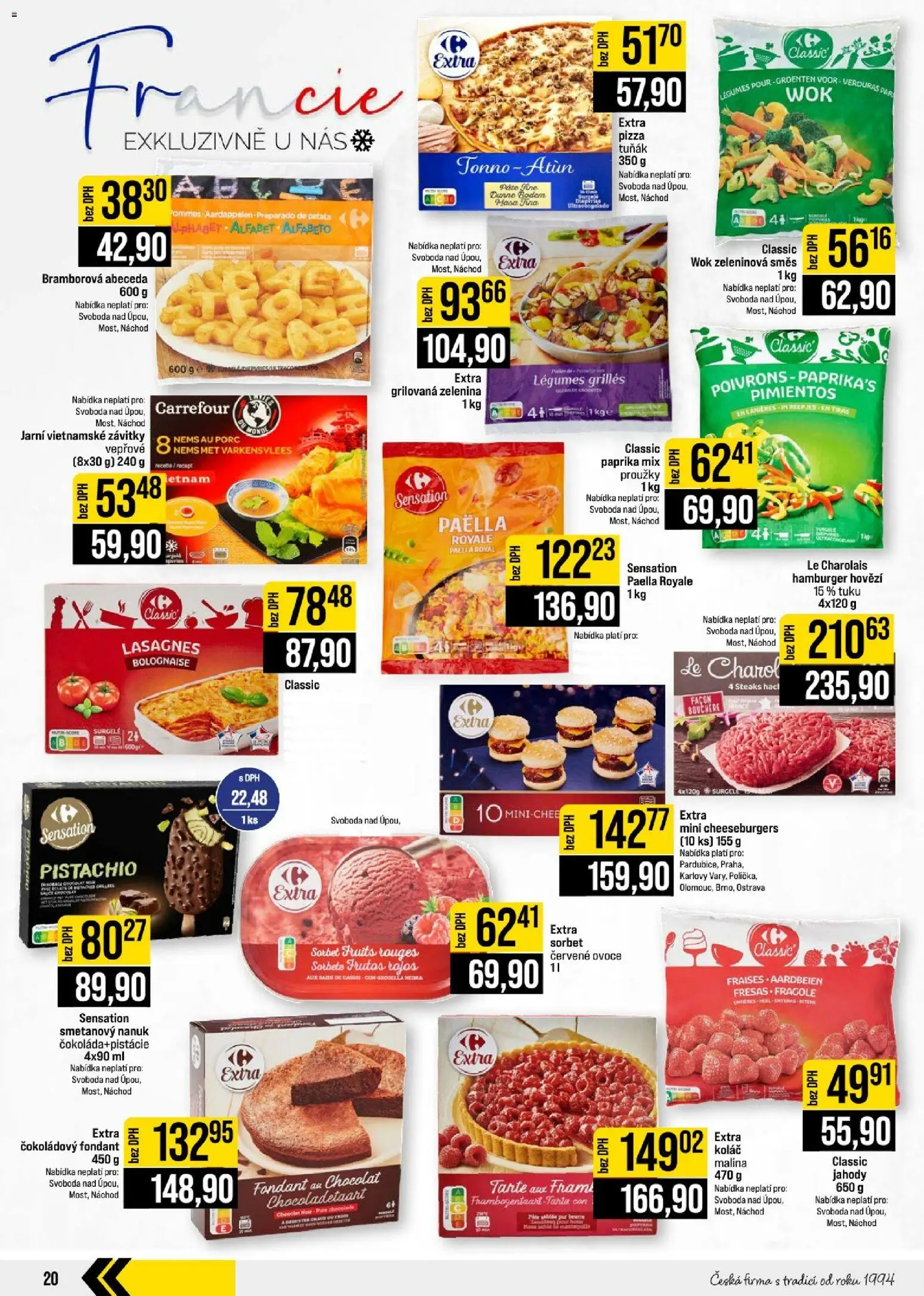 Jip leták - Cash & Carry od 02.09.2026 | Strana: 20 | Produkty: Hamburger, Jahody, Paella, Zelenina