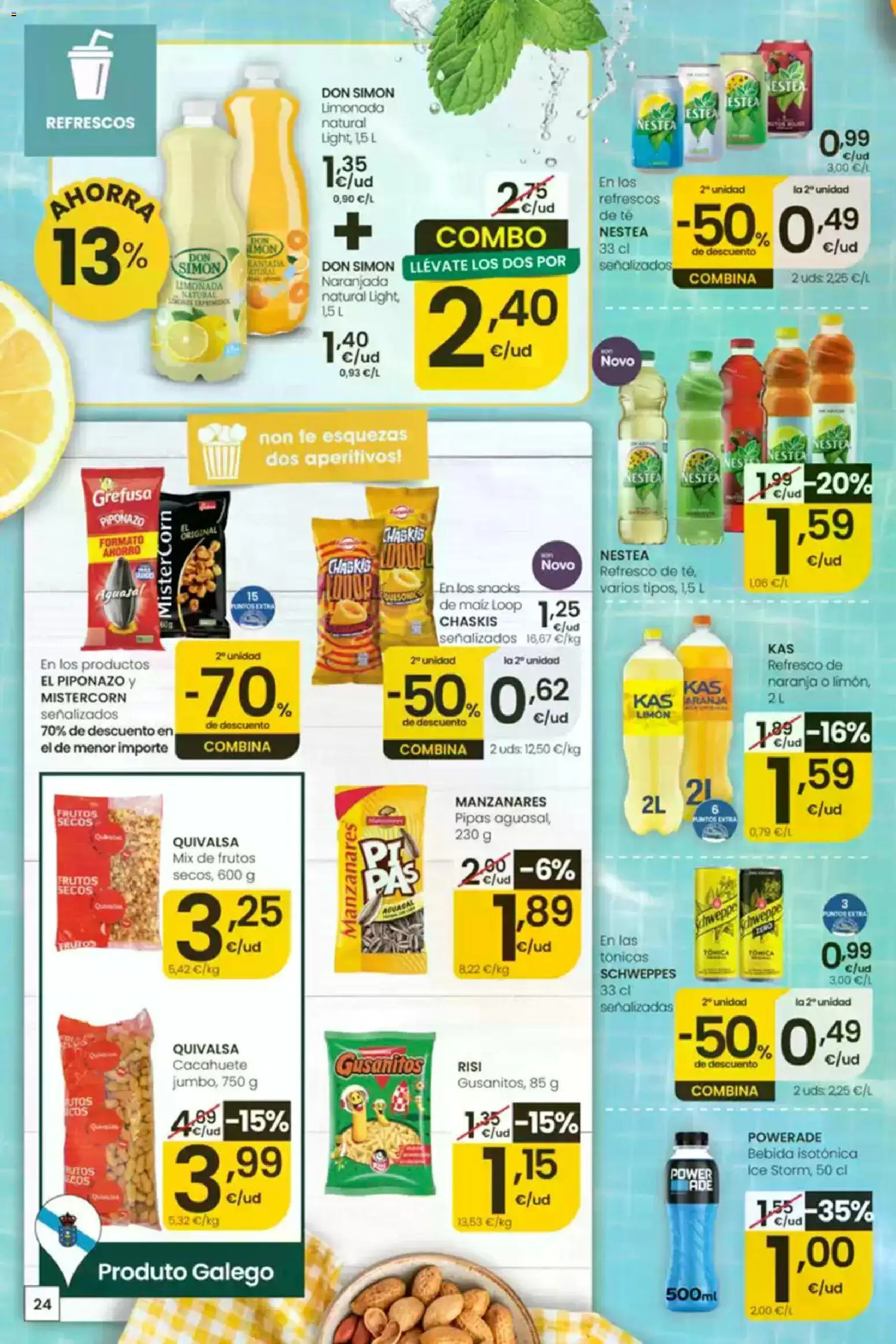 Eroski É bo que sexa de aquí │ válido desde el 30/07/2026 | Página: 24 | Productos: Té, Limonada
