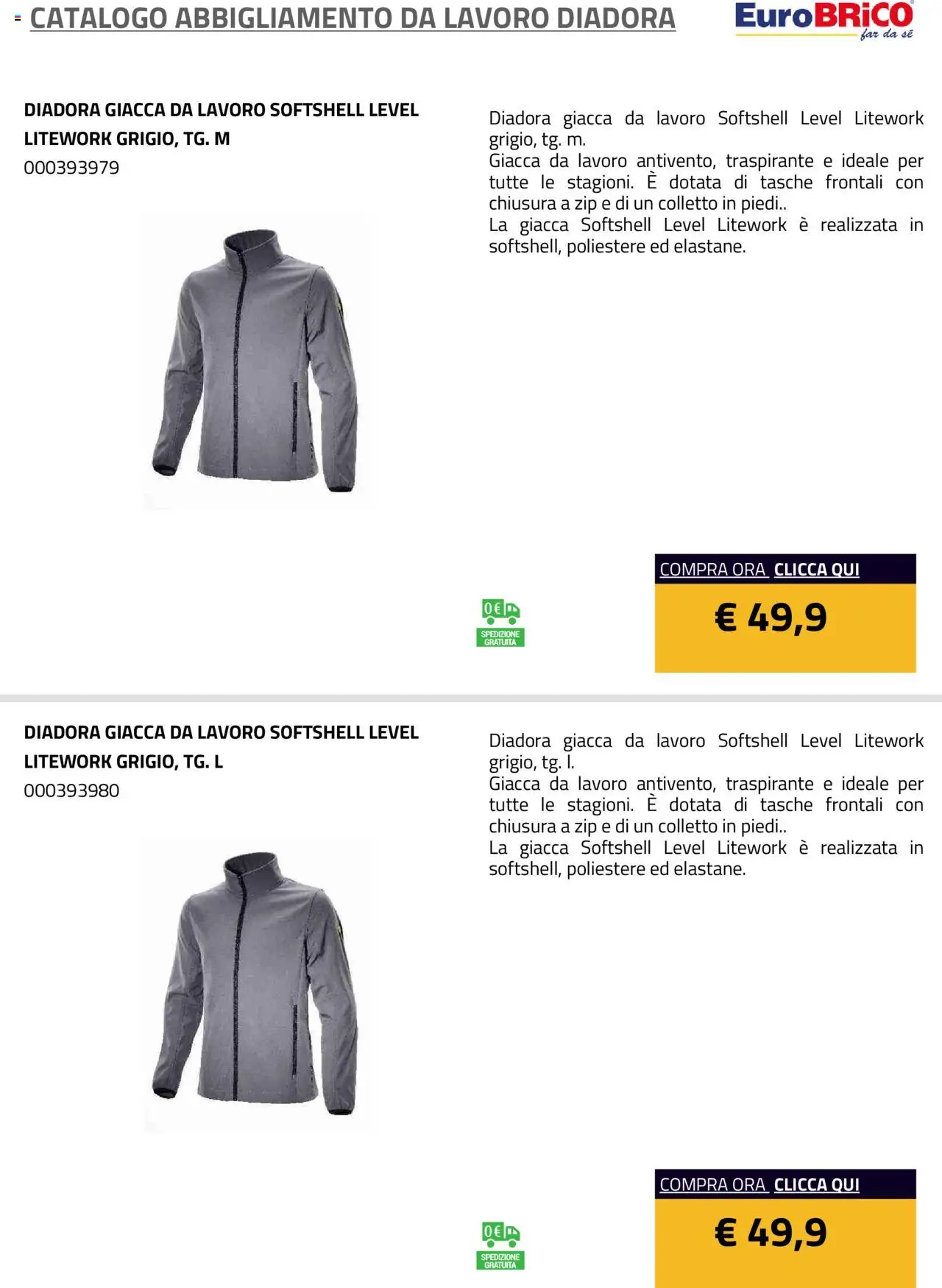 Volantino Eurobrico del 23.07.2025 | Pagina: 9 | Prodotti: Giacca