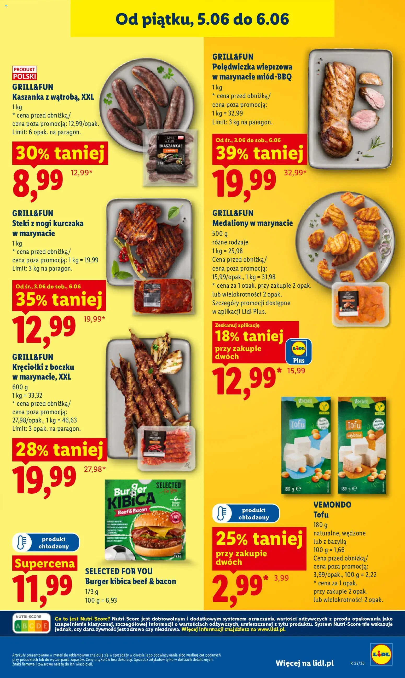 Lidl Polsko leták od 05.06.2026 | Strana: 45 | Produkty: Burger, Tofu