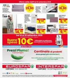 Anteprima del volantino Interspar volantino Carpi valido a partire dal 11/09/2026 | Pagina: 32 | Prodotti: Accappatoio, Letto, Bagno, Coprimaterasso