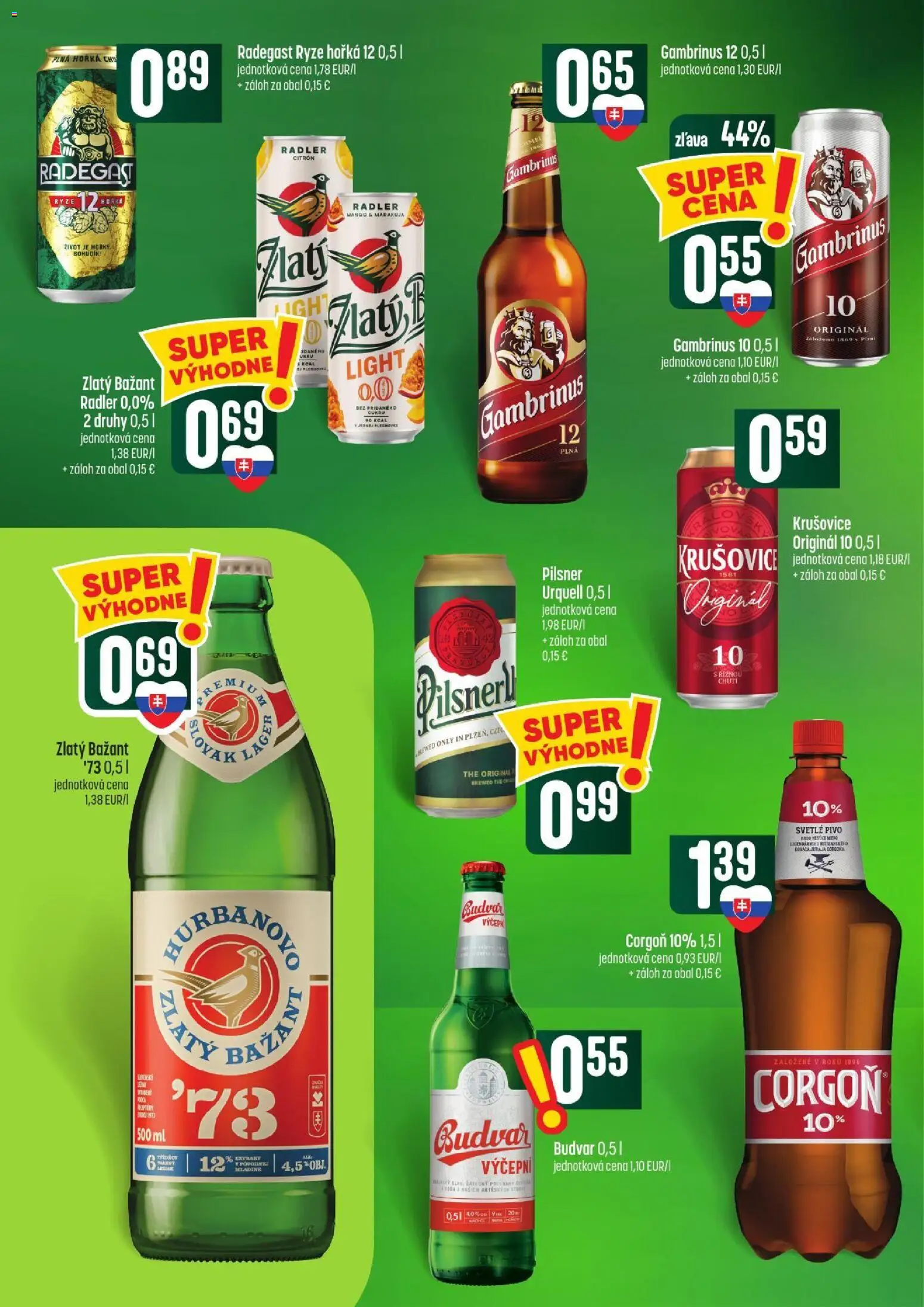 Nové COOP Jednota akcie – leták je platný od 15.10.2026 | Strana: 46 | Produkty: Radegast, Radler, Krušovice, Mango