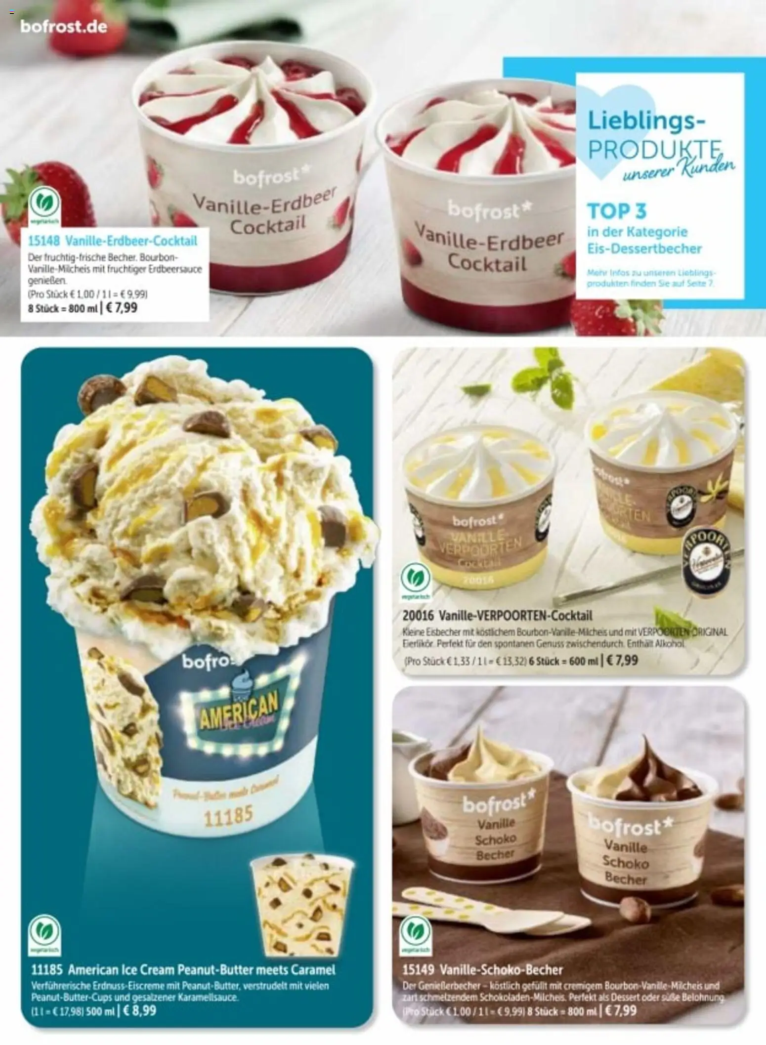 Bofrost Katalog – gültig ab 06.03.2026 | Seite: 18 | Produkte: Top, Vanille, Bourbon