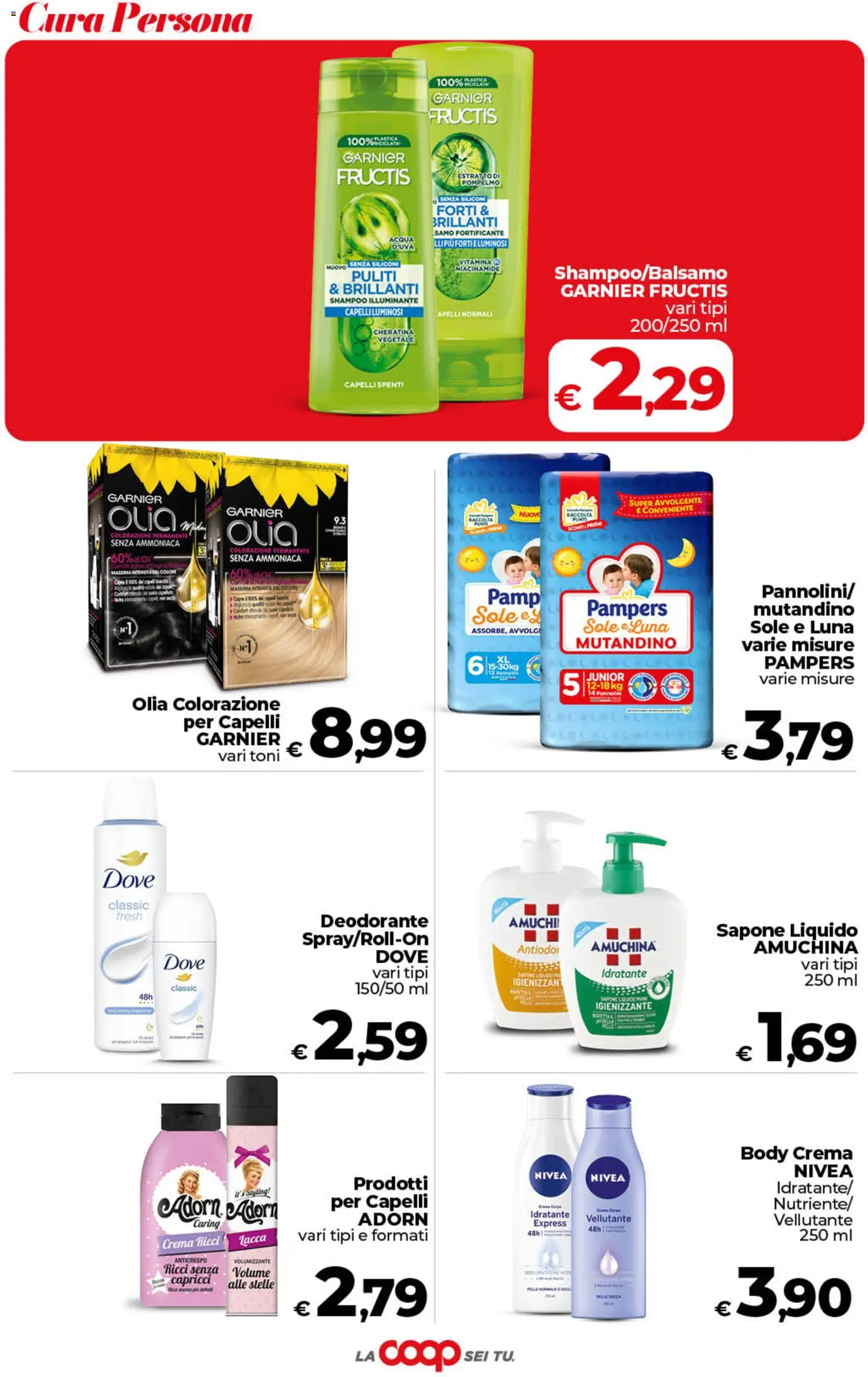 Volantino COOP del 19.05.2026 | Pagina: 39 | Prodotti: Pannolini, Lacca, Sapone, Deodorante
