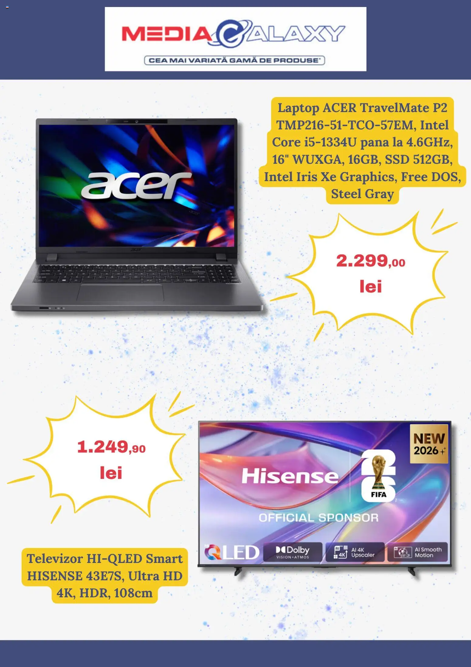Noul catalog Media Galaxy – valabil de la 27.08.2026 | Pagină: 3 | Produse: Laptop, Televizor