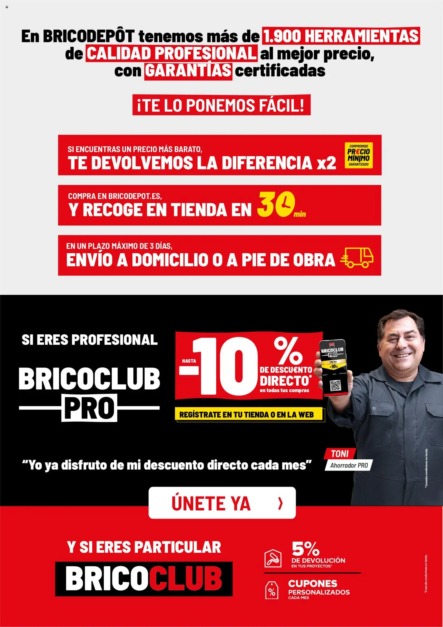 Brico Depôt Catalogo de Herramientas │ válido desde el 07/10/2026 | Página: 2 | Productos: Té, Herramientas