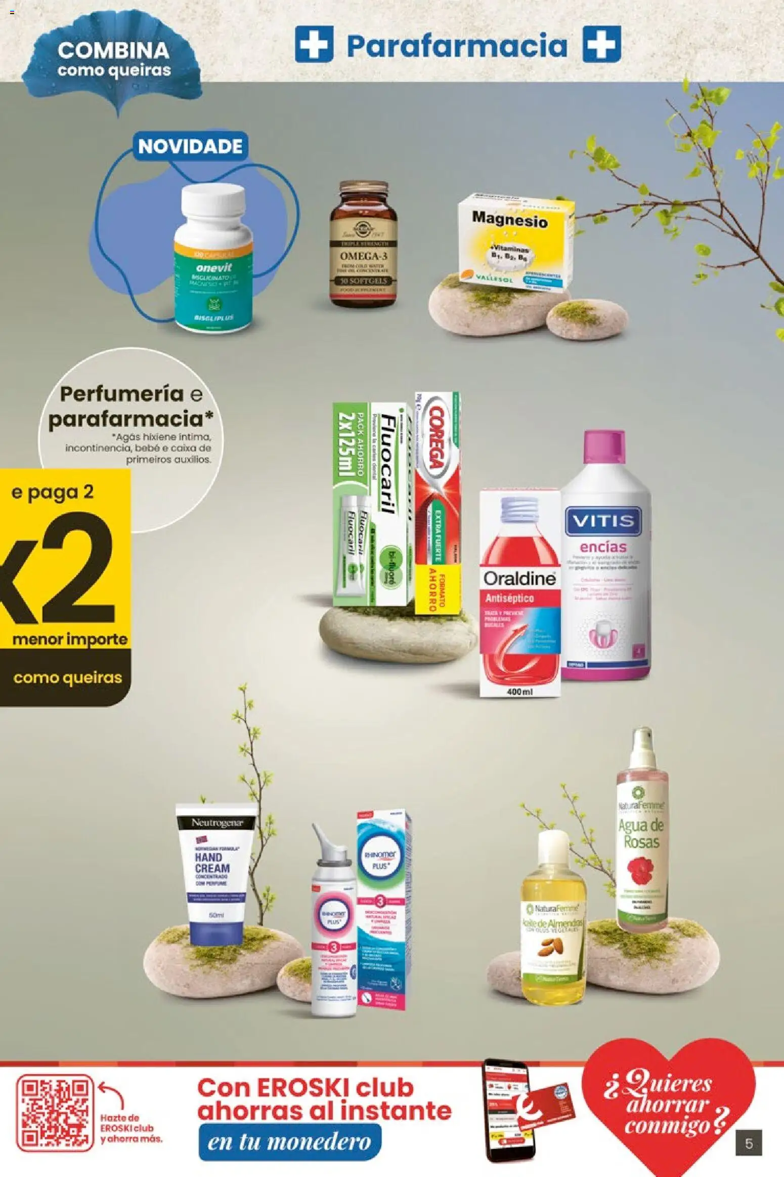 Eroski 3x2 En toda  la perfumería y parafarmacia │ válido desde el 30.04.2026 | Página: 5