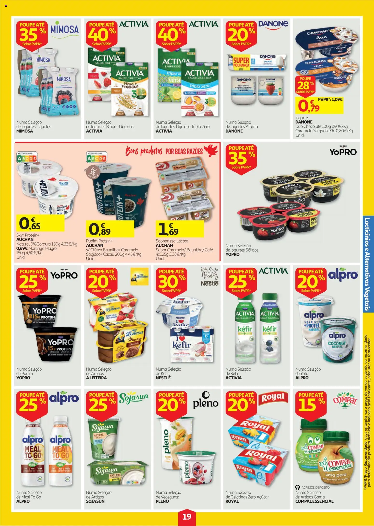 Auchan folheto │ válido de 08/10/2026 | Página: 19 | Produtos: Probióticos, Sobremesa, Café, Chocolate