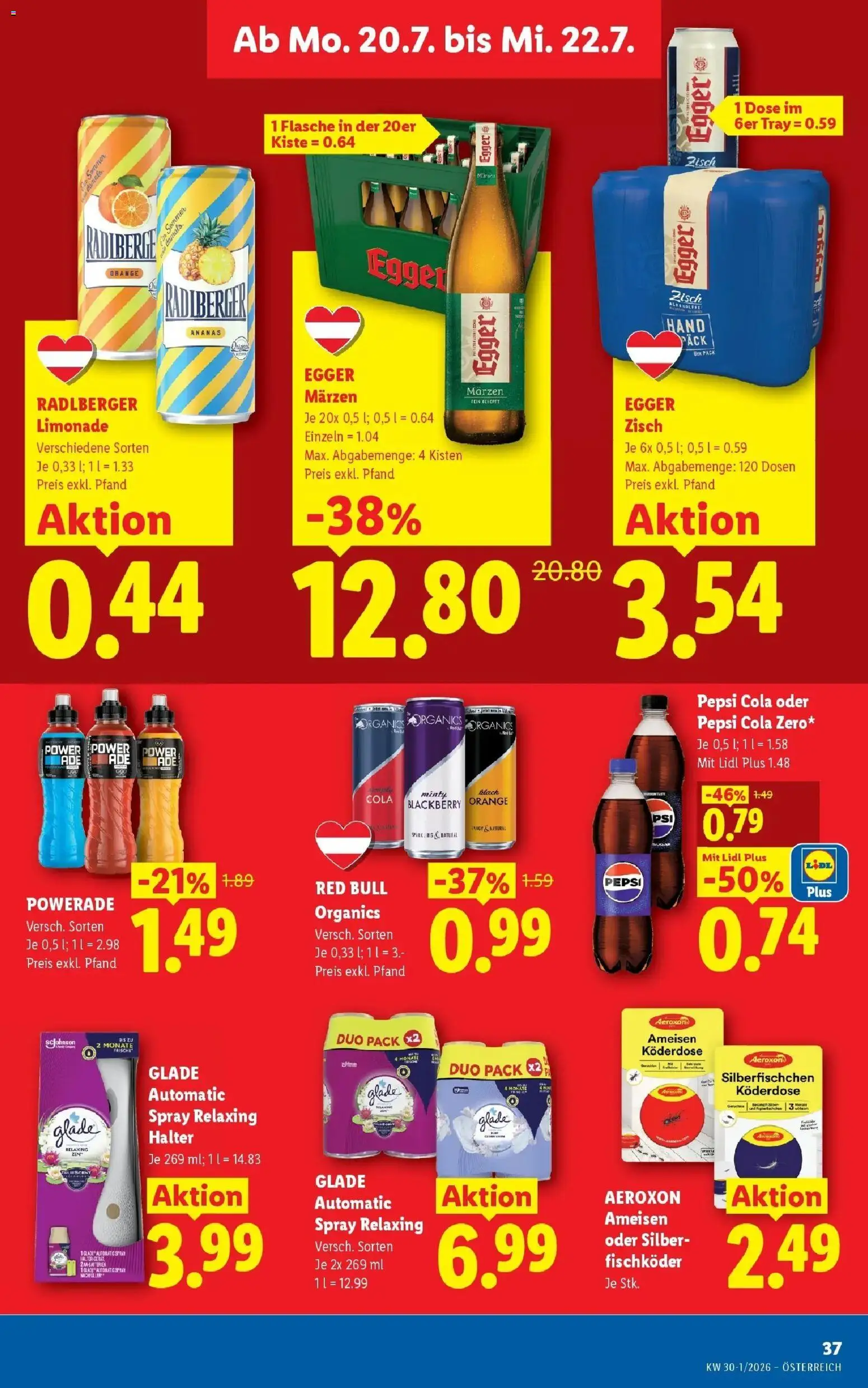Lidl Flugblatt - Jenbach, Eferding, Dornbirn gültig ab 16.07.2026 | Seite: 44 | Produkte: Pepsi, Fisch, Ananas