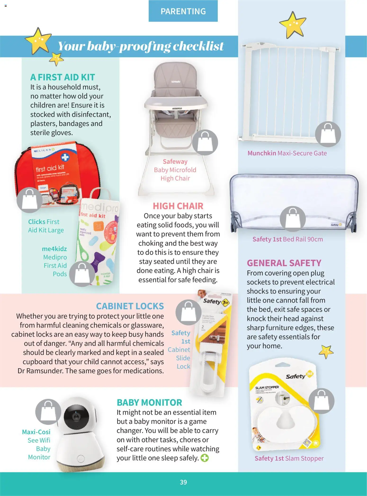 New Clicks catalogue – valid from 01.03.2026 | Page: 39 | Products: Lock, Bed, Chair, Gate