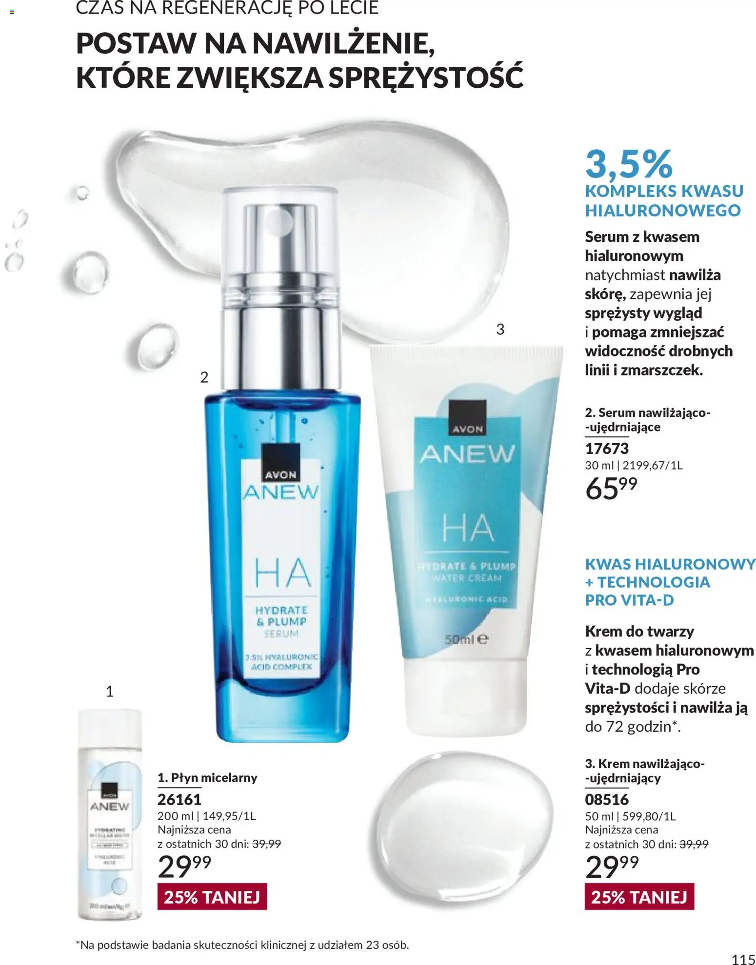 Avon Katalog 9 2026 od 01.09.2026 | Strona: 115 | Produkty: Płyn micelarny, Krem, Krem do twarzy