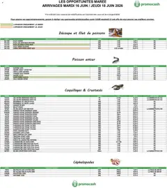 Promocash - Prévisualisation de Promocash Opportunités Marée valide à partir de 16.06.2026