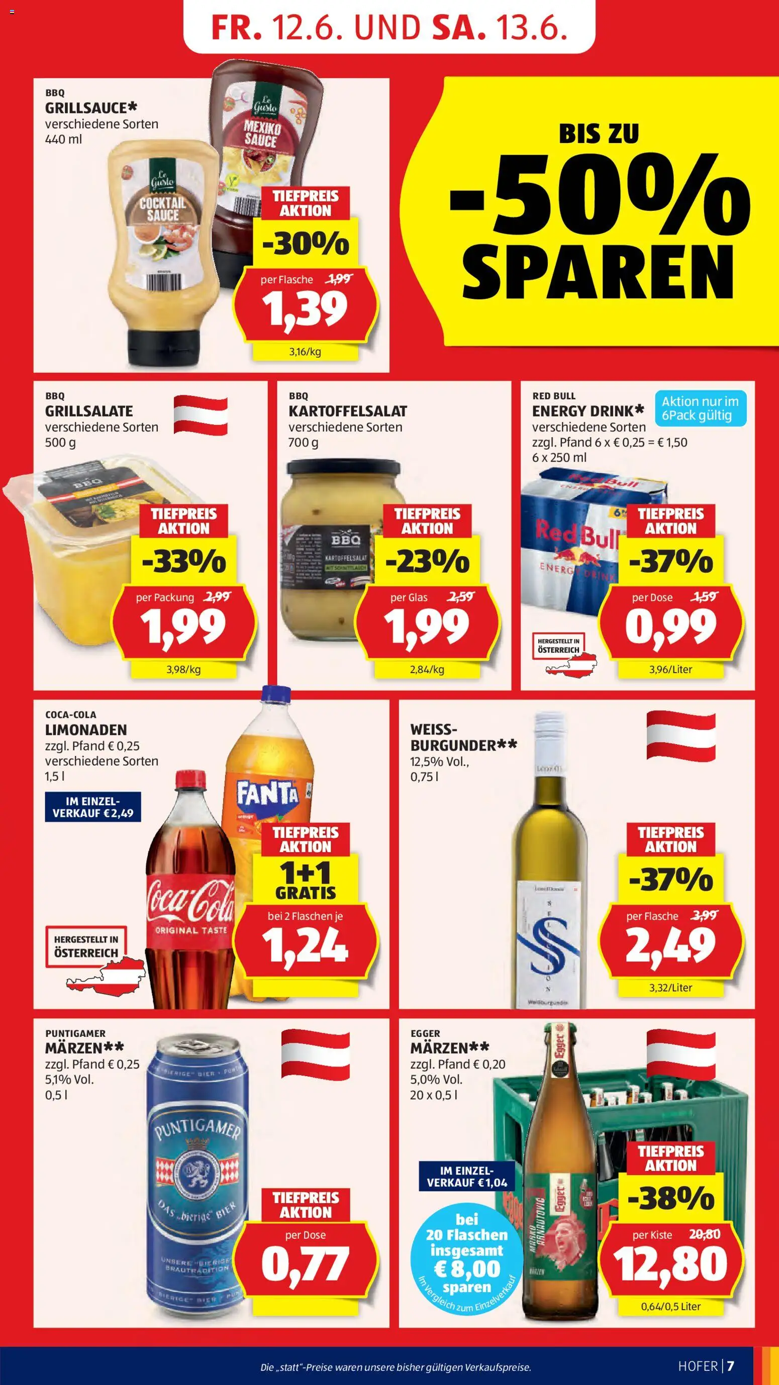 Hofer Flugblatt gültig ab 12.06.2026 | Seite: 9 | Produkte: Bier