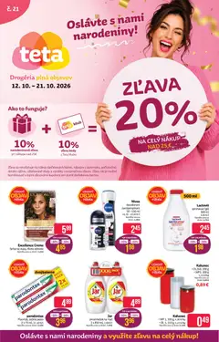 Teta drogerie leták platný od 12.10.2026