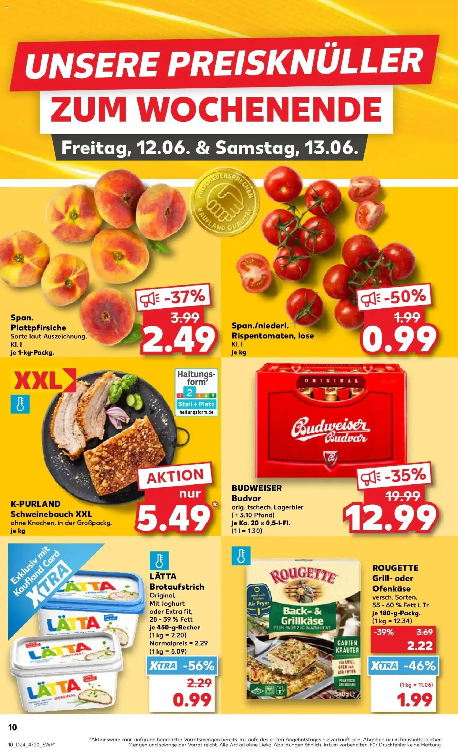 Kaufland Prospekt Limburg An Der Lahn – gültig ab 08.06.2026 | Seite: 19 | Produkte: Grill, Schweinebauch, Lätta, Budweiser