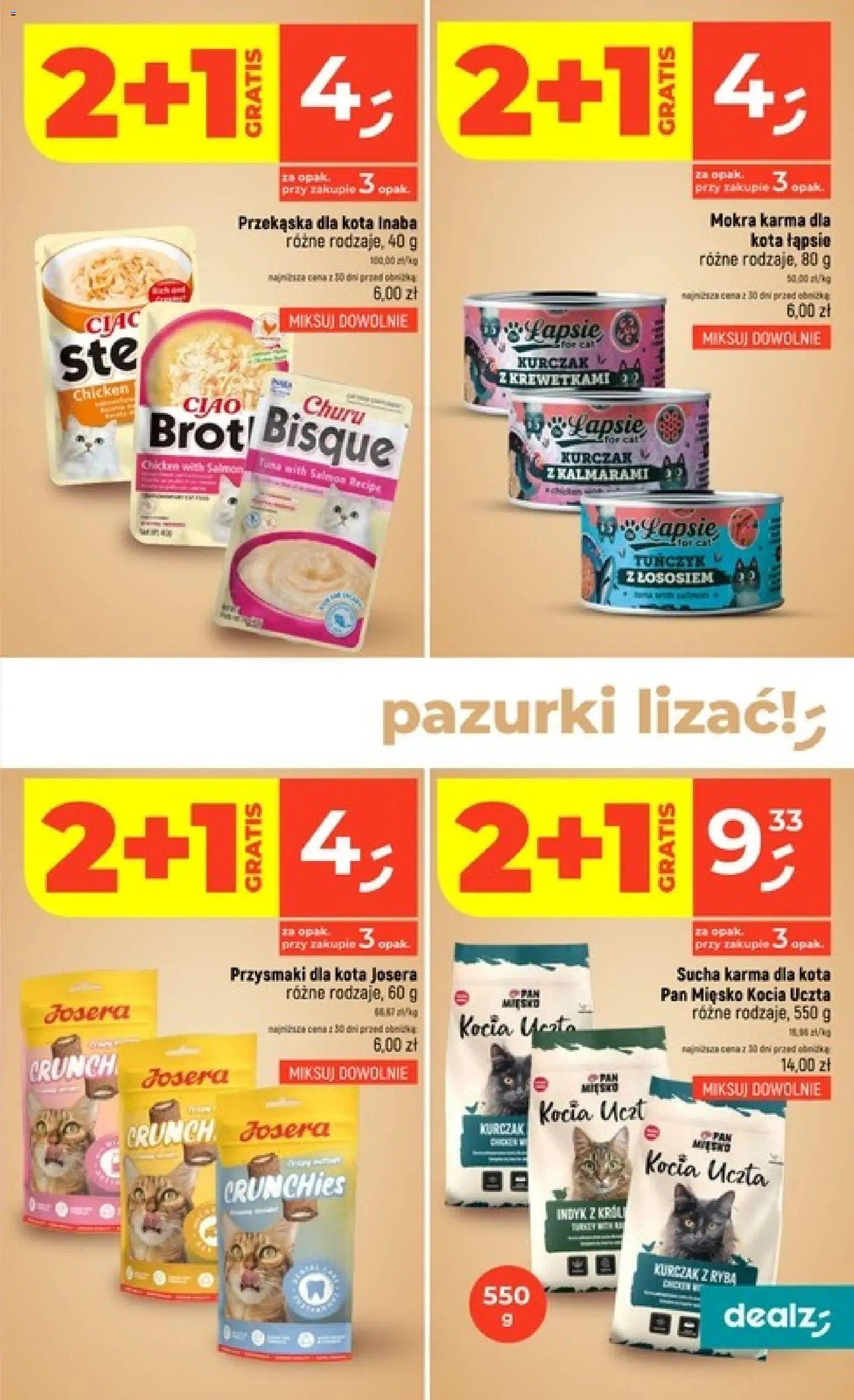 Dealz gazetka od 17.09.2026 | Strona: 43 | Produkty: Kurczak, Karma dla kota, Ryba, Karma