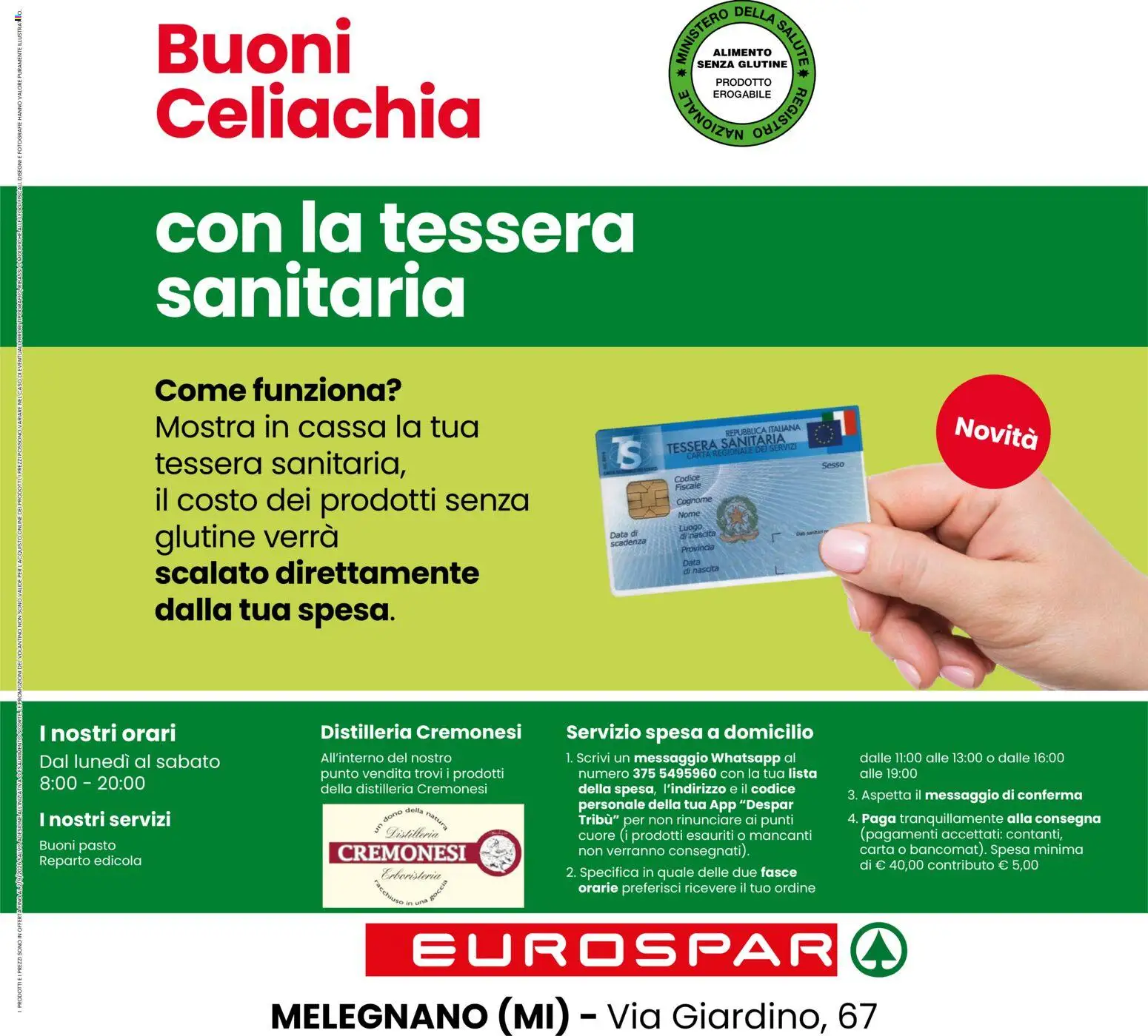 Volantino Eurospar del 20/08/2026 | Pagina: 20 | Prodotti: Senza glutine, Data