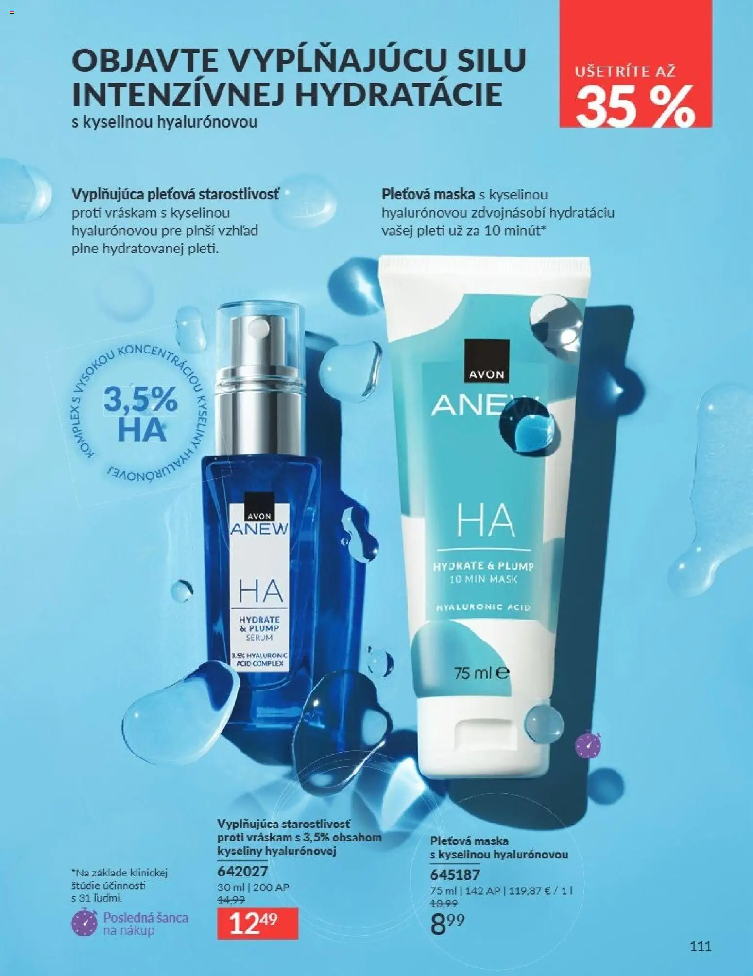 Nové Avon akcie – leták je platný od 01.08.2026 | Strana: 111 | Produkty: Maska