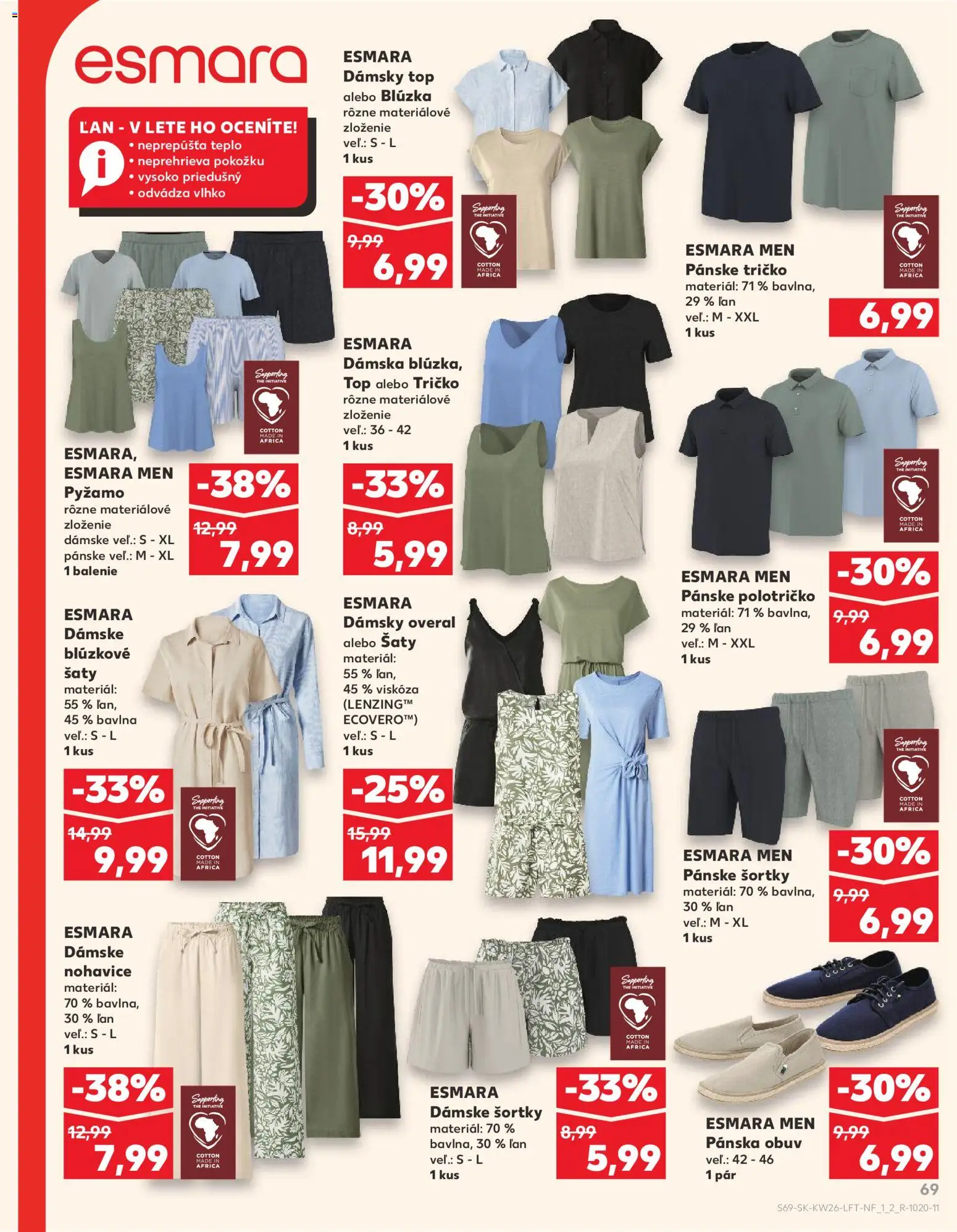 Nové Kaufland akcie – leták je platný od 25.06.2026 | Strana: 69 | Produkty: Šaty, Nohavice, Overal, Pyžamo