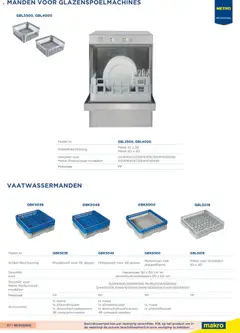 Makro folder - Horeca Non food - Voorbeeld van een folder van Makro, geldig van 01-10-2026 | Pagina: 97 | Producten: Kan, Vaatwasser, Manden, Mand
