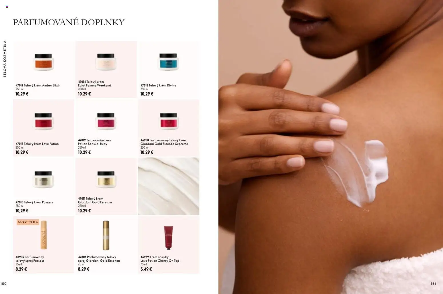 Nové Oriflame akcie – leták je platný od 11.11.2026 | Strana: 76 | Produkty: Telový krém, Krém na ruky, Krém