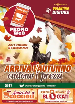 Anteprima del volantino Elite Supermercati volantino Pet valido a partire dal 21/09/2026