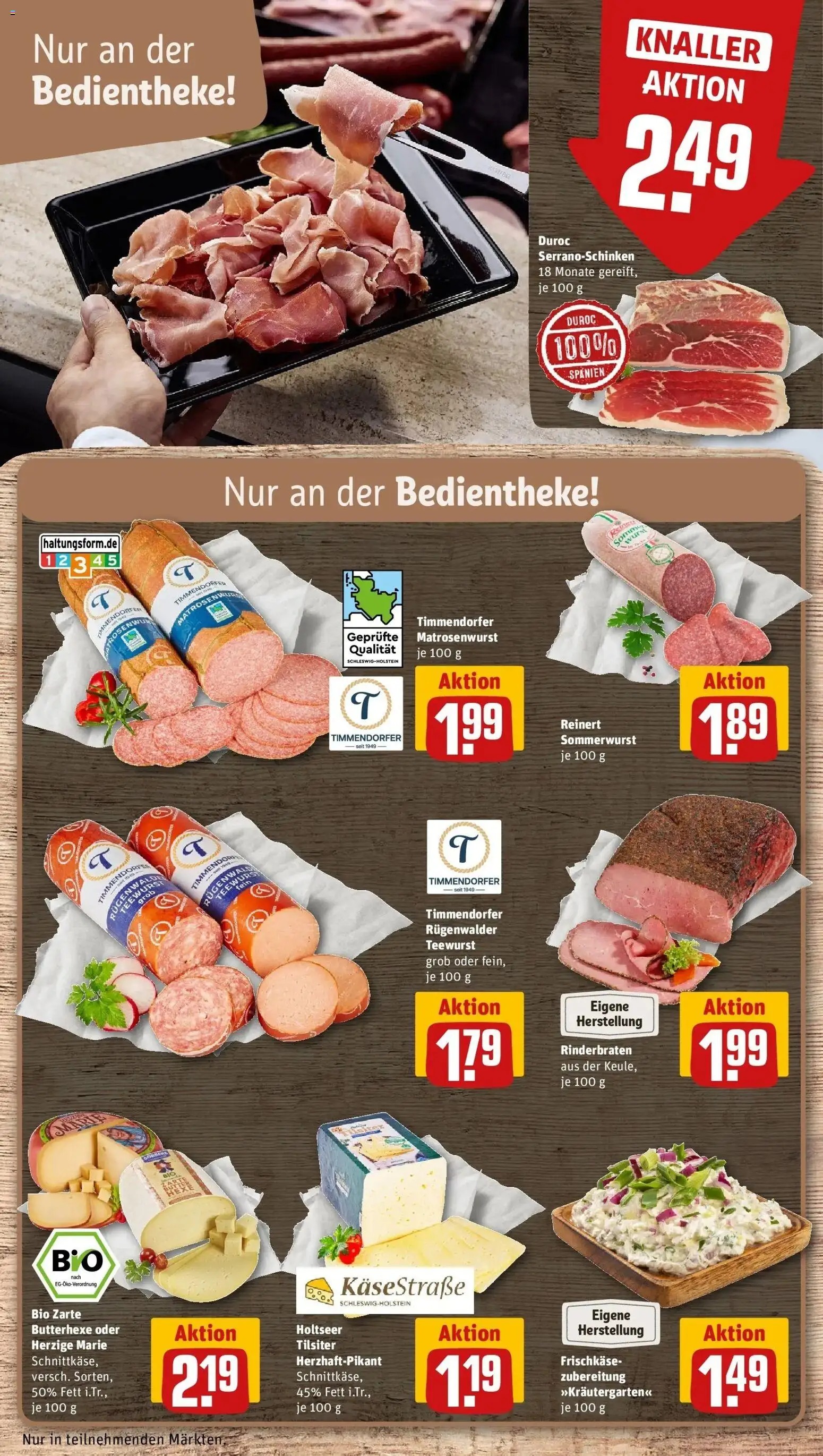 Rewe Prospekt Braunschweig	 – gültig ab 12.04.2026 | Seite: 9 | Produkte: Rinderbraten, Wurst, Frischkase